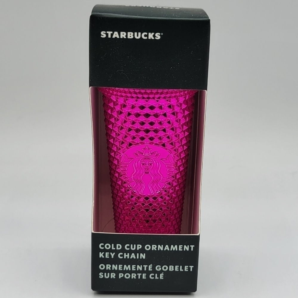 Starbucks Sangria Bling Studded Keychain Ornament Holiday 2022